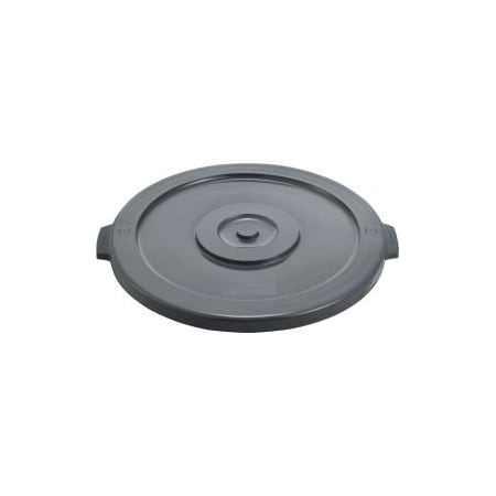 Global Equipment Plastic Trash Can Lid - 20 Gallon Gray 2001-GY